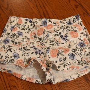 High-Waisted Floral Short
